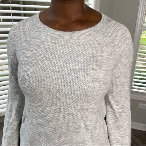 Ann Taylor Loft Grey bell sleeve melange Sweater - Picture 5 of 14